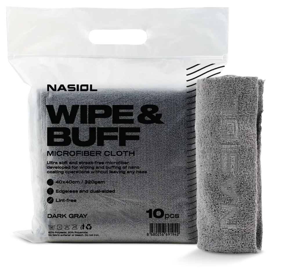 Nasiol Wipe & Buff Microfibur klútar (10 stk.)